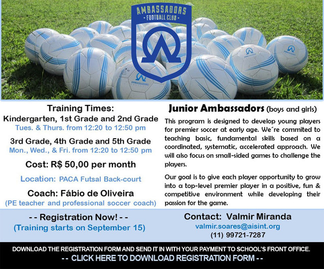 Ambassador Soccer Academy Info at PACA