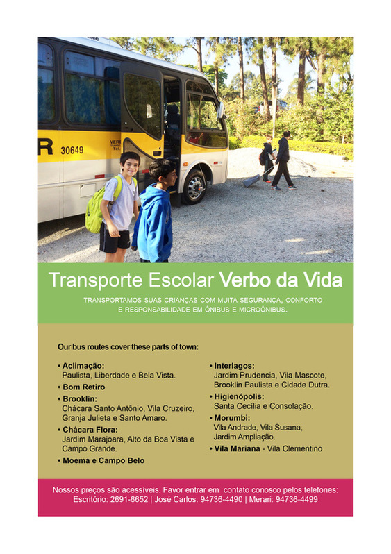 Brochure of PACA's Bus Services for students.